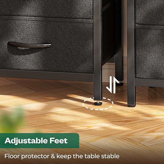 Huuger Nightstands Set of 2, 27.6 Inch End Tables - Image 9