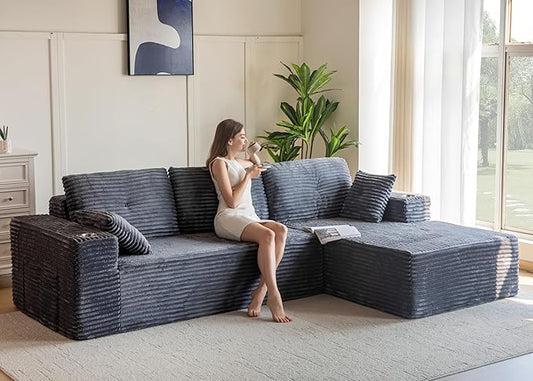 MAXYOYO 104" Modular Sectional Couch by MAXYOYO