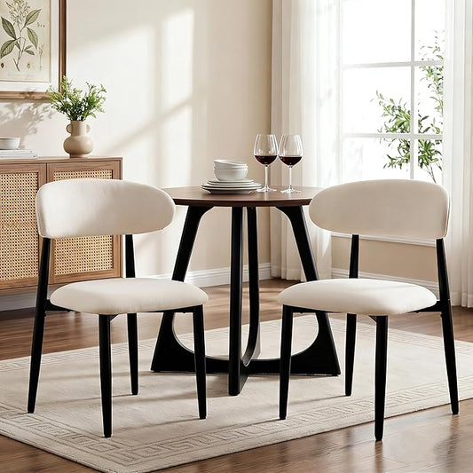 UVV Dining Chairs Set of 2, Metal Kitchen Chairs by UVVLivetheQualityLife
