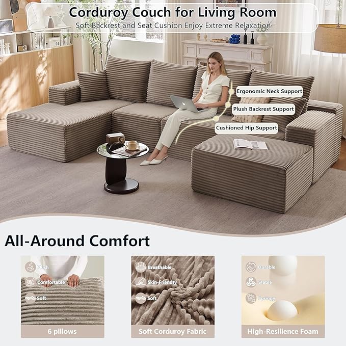 135" Modular Sectional Sofa - Image 3