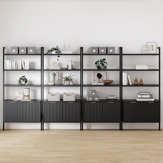 Nathan James Jasper 3-Shelf Solid Wood Boho Bookshelf, Wall Mounted Bookshelf by NathanJames