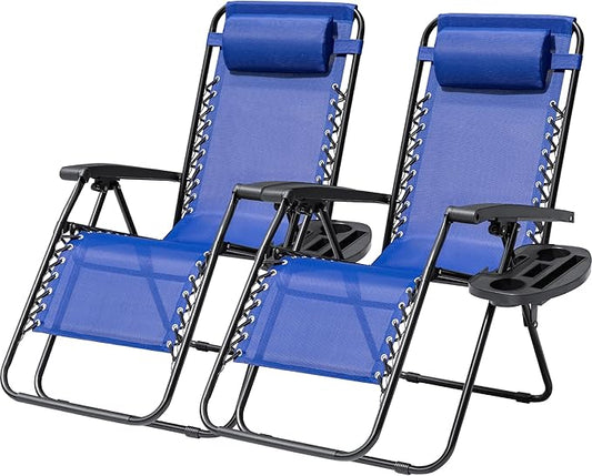 Devoko Padded Zero Gravity Chair, Foldable Anti Gravity Recliner by DEVOKO