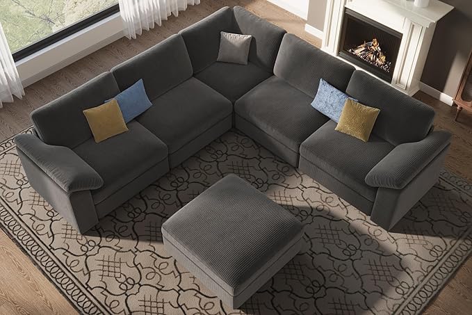 EASE MOOSE Oversized Sectional Modular Sofa, L Shape Sectional Couch - Image 3