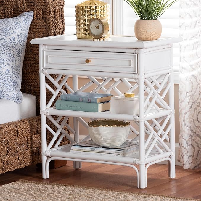 bali & pari Tiaret Natural Rattan Nightstand by balipari