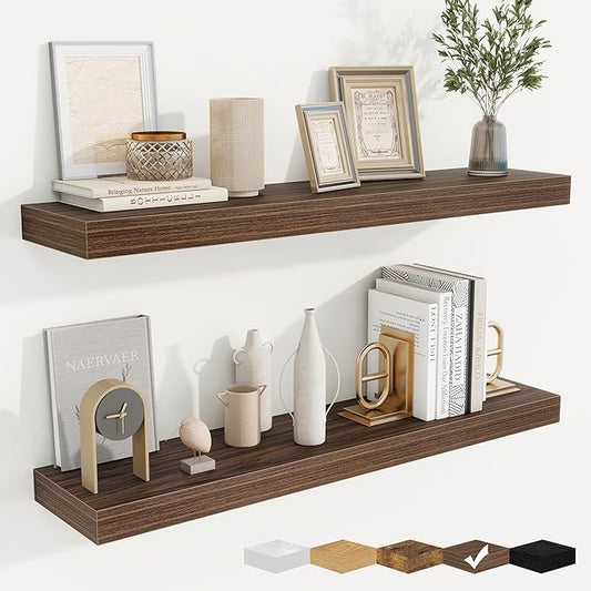 fuqing Floating Shelves for Wall, Wall Mounted Wood Floating Shelf by Fuqing