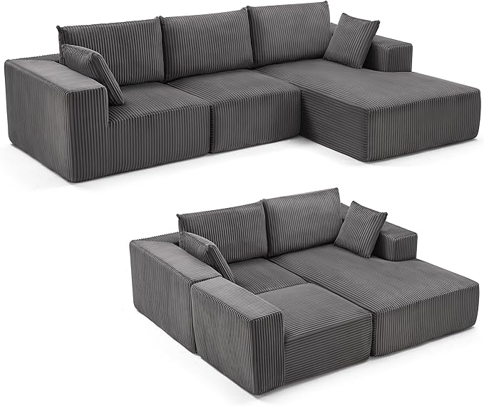 Weture 108” Modular Sectional Sofa, Cloud Sectional Couch - Image 8
