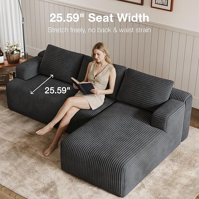 Novilla L-Shape Sectional Couches - Image 16
