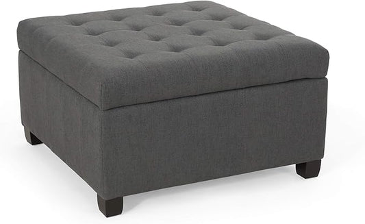 Christopher Knight Home Hedda Tufted Fabric Storage Ottoman by ChristopherKnightHome