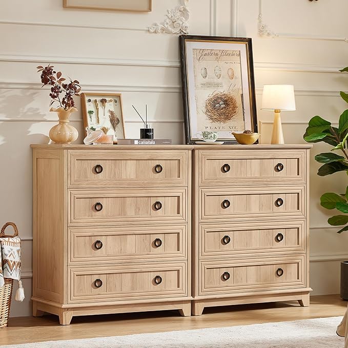 Joaxswe Farmhouse 4 Drawer Dresser - Image 5