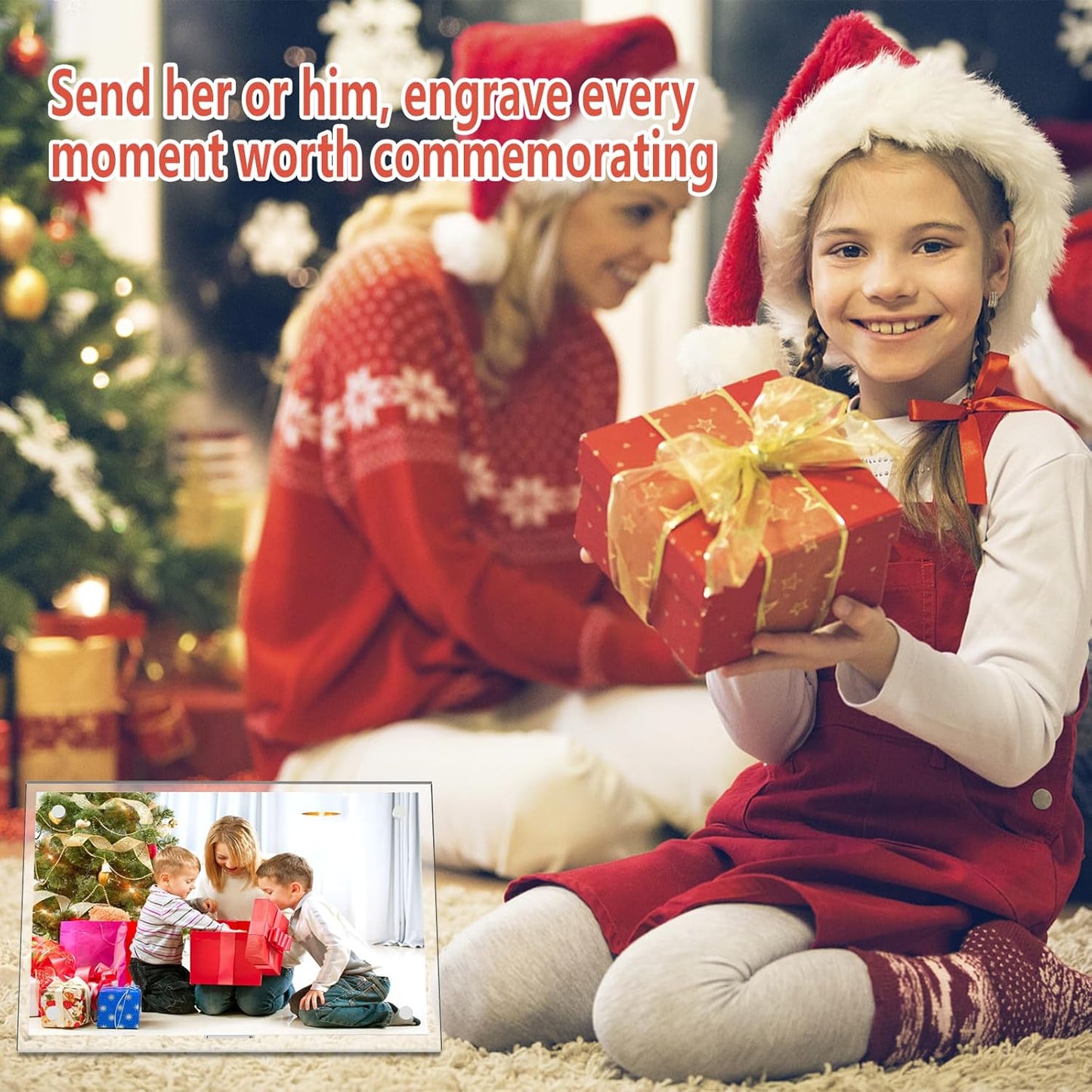 HELPLEX Picture Frames, 6 Pack 6x8 inch Acrylic Picture Frame Clear 6 x 8 Photo Frames Magnetic Picture Frames Ready for Tabletop Display, Effectively Protect Photos from Fading and Yellowing