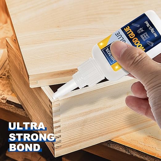 Meuvcol Extra Strong Wood Glue, 100g Fast Drying Clear Wood Adhesive - Image 5