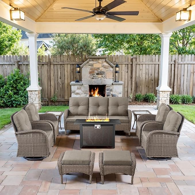 Belord Expansive 10 Pieces Outdoor Patio Furniture Set by Belord