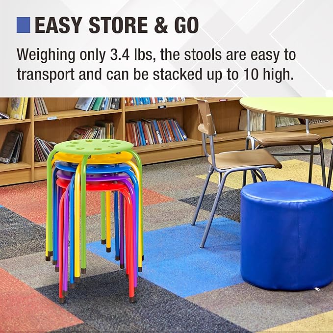 Norwood Commercial Furniture Stacking Stools - Image 6