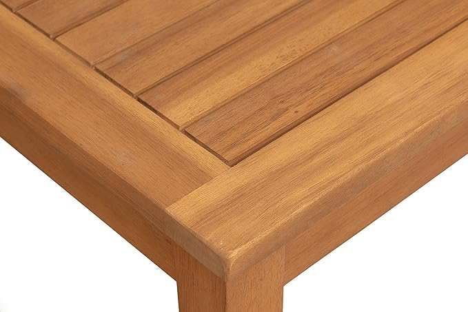 Balkene Home 63407 Lio Oslo Solid Wood Indoor/Outdoor Side Table Light Brown - Image 5