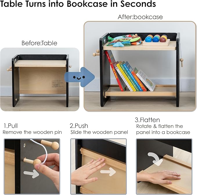 bpmfkid Montessori Weaning Table and Chair Set - Image 3