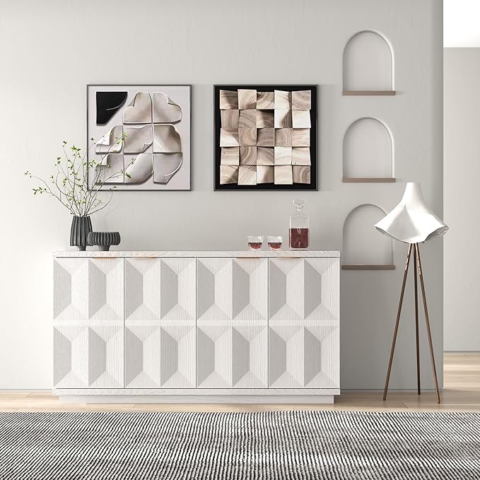 Brafab Buffet Cabinet, Wood Sideboard Cabinet - Image 8