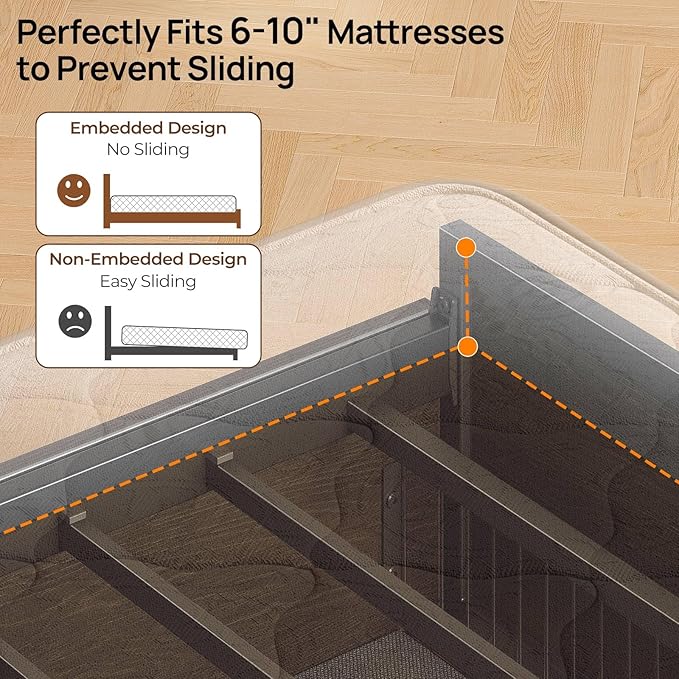 Rolanstar Full Size Bed Frame - Image 5