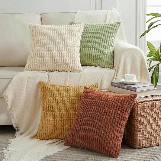 Fancy Homi 4 Packs Decorative Throw Pillow Covers by Fancy+Homi