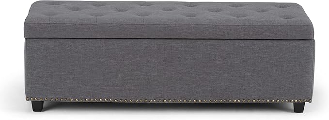 SIMPLIHOME Hamilton Storage Ottoman - Image 8