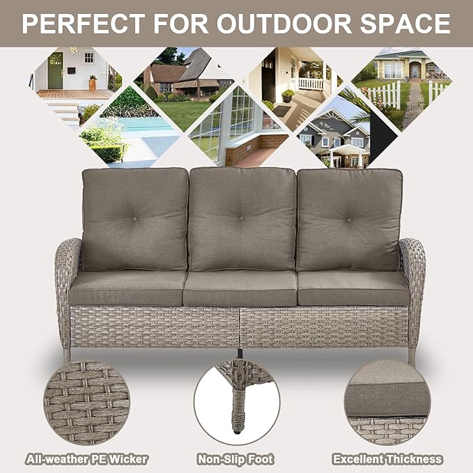 Belord 6 Pieces Wicker Patio Furniture Set - Image 7