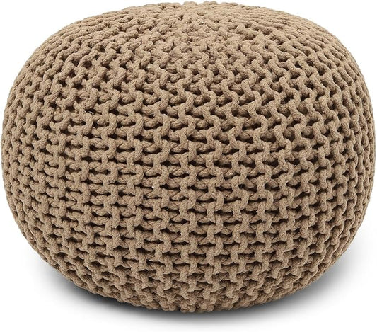 REDEARTH Round Pouf Ottoman by REDEARTH