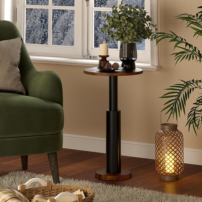 LAATOOREE Small Round Side Tables Set of 2, Drink Tables, Accent Coffee Tables - Image 2