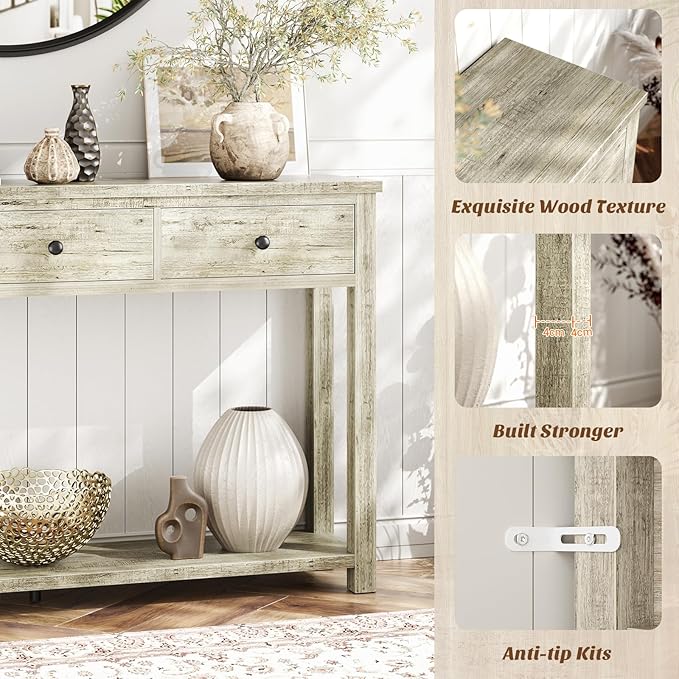 Homieasy Farmhouse Console Table - Image 7