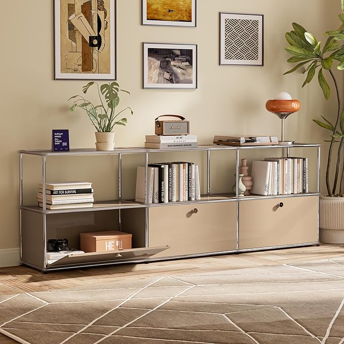 Modern Storage Cabinet Versatile Free-Standing Organizer - Image 4
