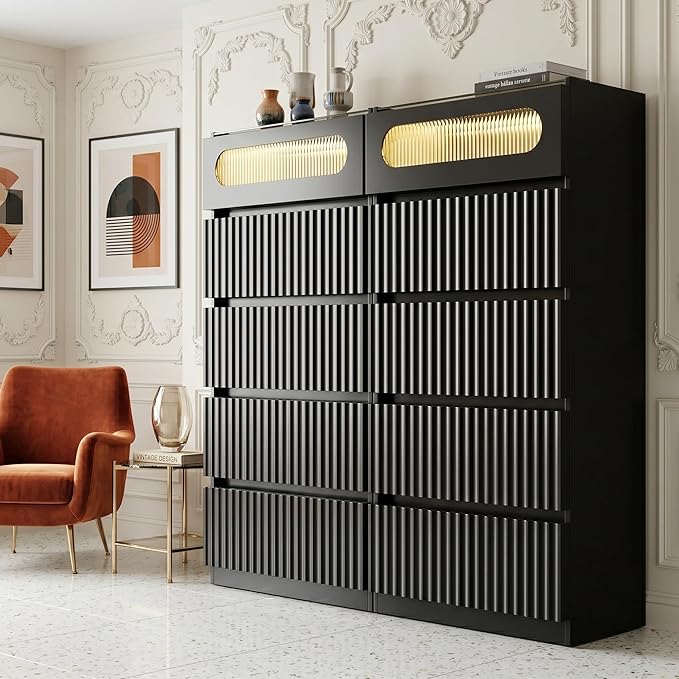 senlin Fluted 5 Drawer Dresser, - Image 7