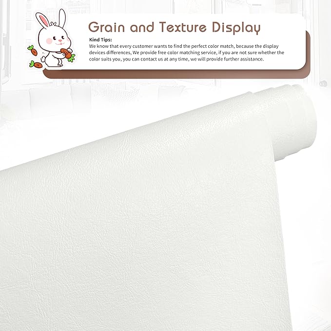 KING MOUNTAIN Leather Repair Patch, 16 x 60 Inches self Adhesive Leather Repair - Image 2