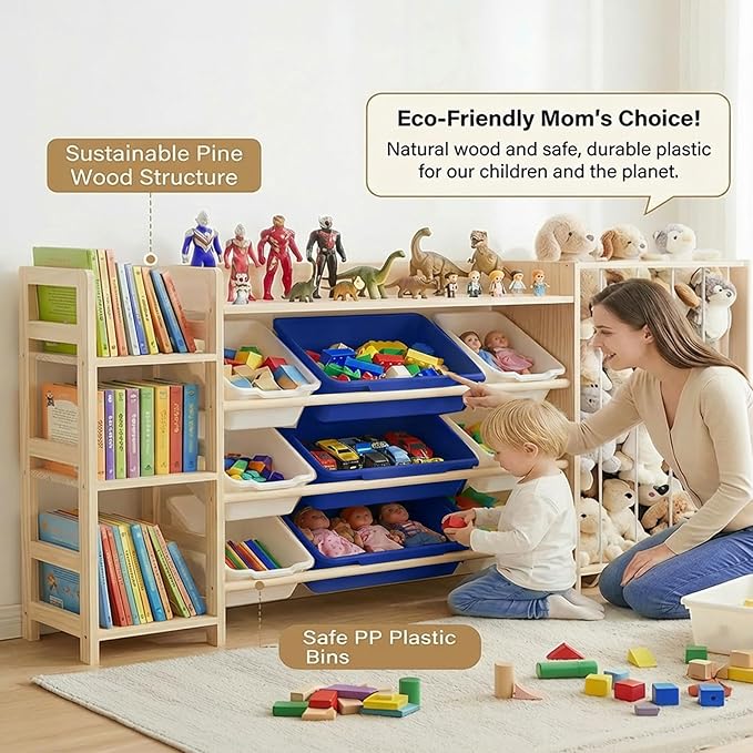 Amdermi Kids Toy Storage Organizer - Image 7