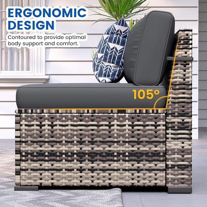 Patio Furniture Sets, 7-Piece Outdoor Patio Furniture - Image 3