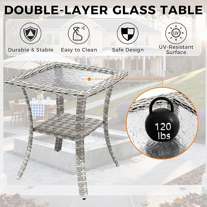 10-Seat Modern Patio Furniture Set - Image 9