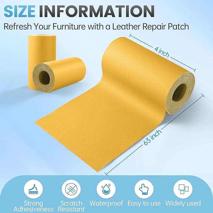 Leather Repair Patch Tape Kit, Vinyl Leather Repair Kit - Image 2