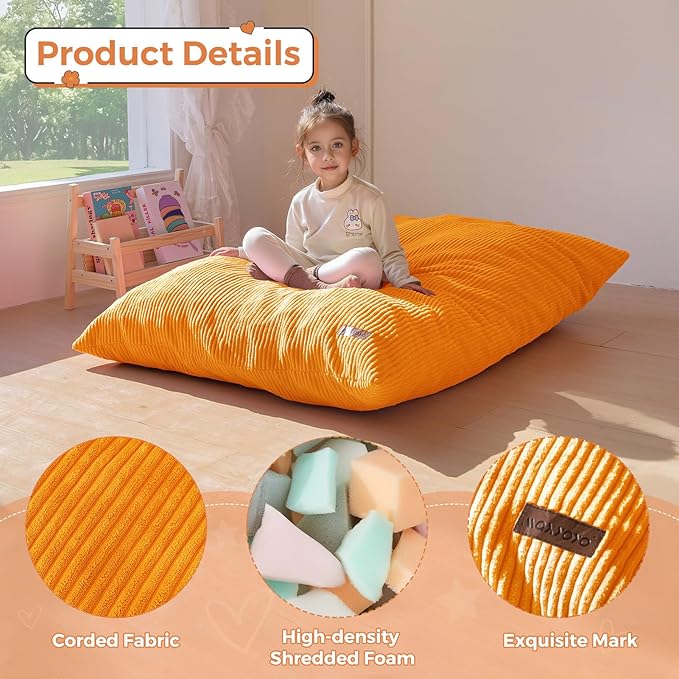 MAXYOYO 3 in 1 Kids Bean Bag Chair Couch, Convertible Chair Folds from Bean Bag - Image 6