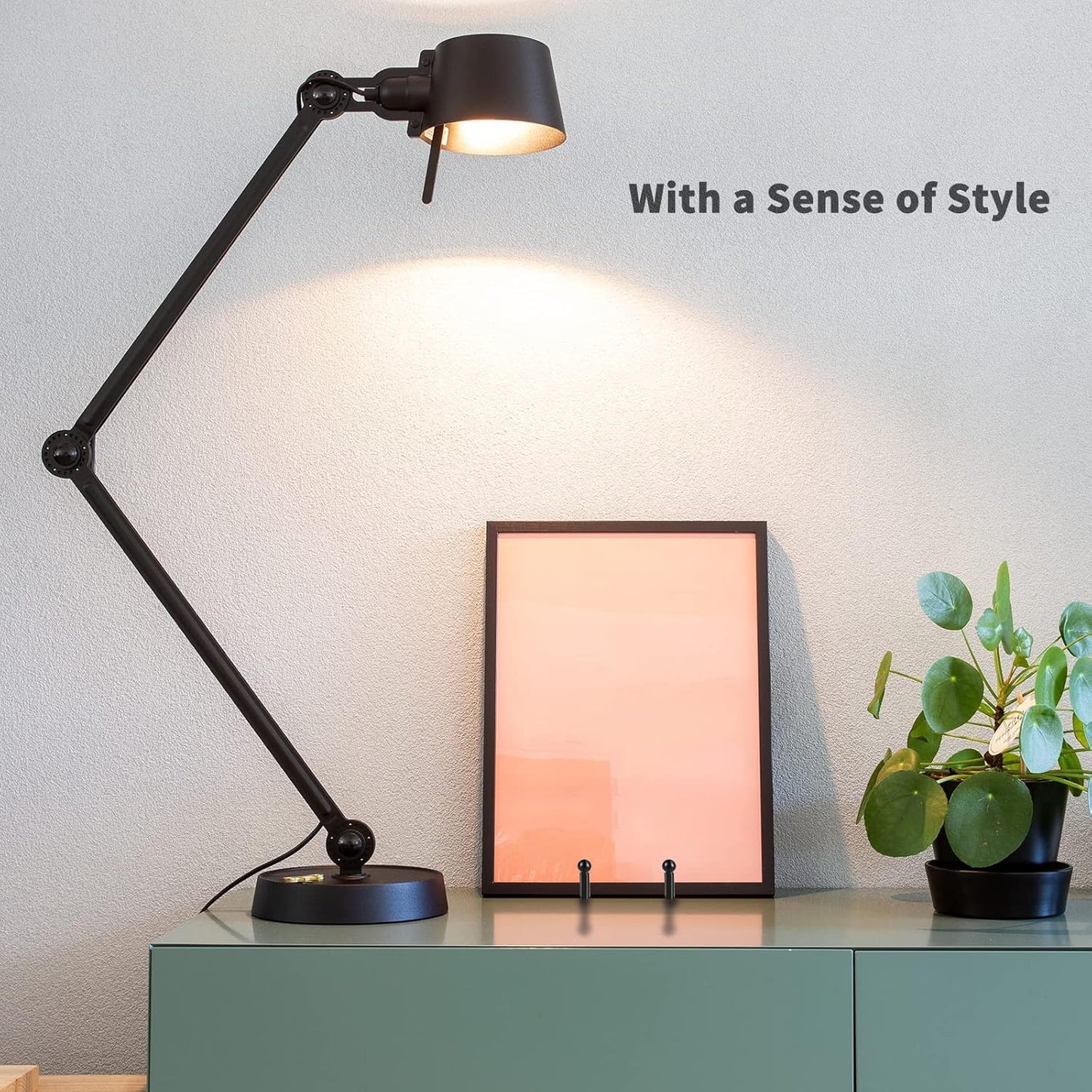 Decolore 6 Inch 5 Pack Black Metal Display Stands Plate Holder Display Stands for Picture, Decorative Plate, Book, Photo Easel, Artistic Work