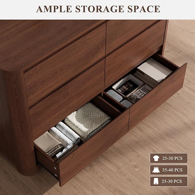 YANSNWO Modern Minimalist Dresser and Nightstand Sets 3 Piece Bedroom Set - Image 5