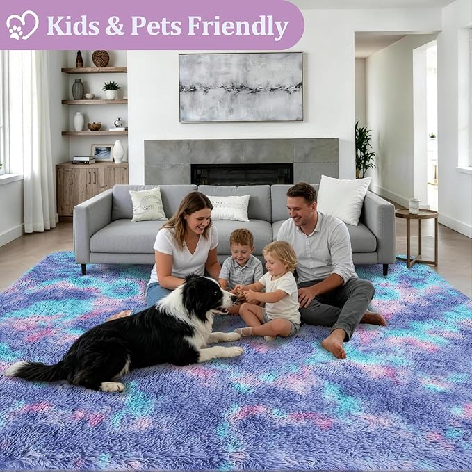 6x9 Area Rugs for Living Room Bedroom: Ultra Soft Fluffy Shag Rug Upgrade - Image 4