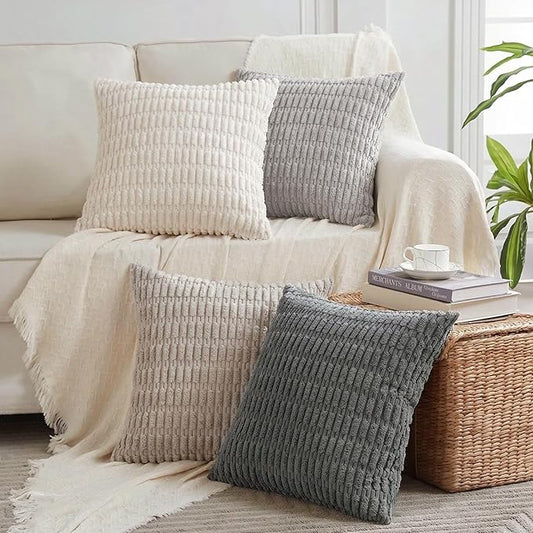 Fancy Homi 4 Packs Decorative Throw Pillow Covers by Fancy+Homi
