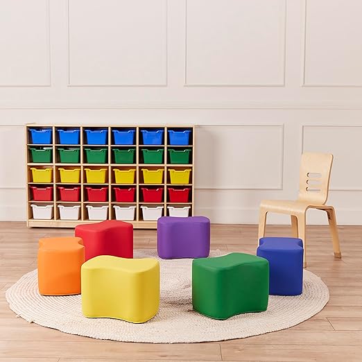 ECR4Kids SoftZone Toddler Modular Stool Set, Flexible Seating - Image 8
