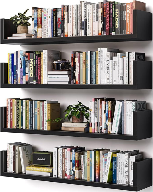 Wall Bookshelf, U Shaped Floating Bookshelf, Hanging Bookshelves by Unknown