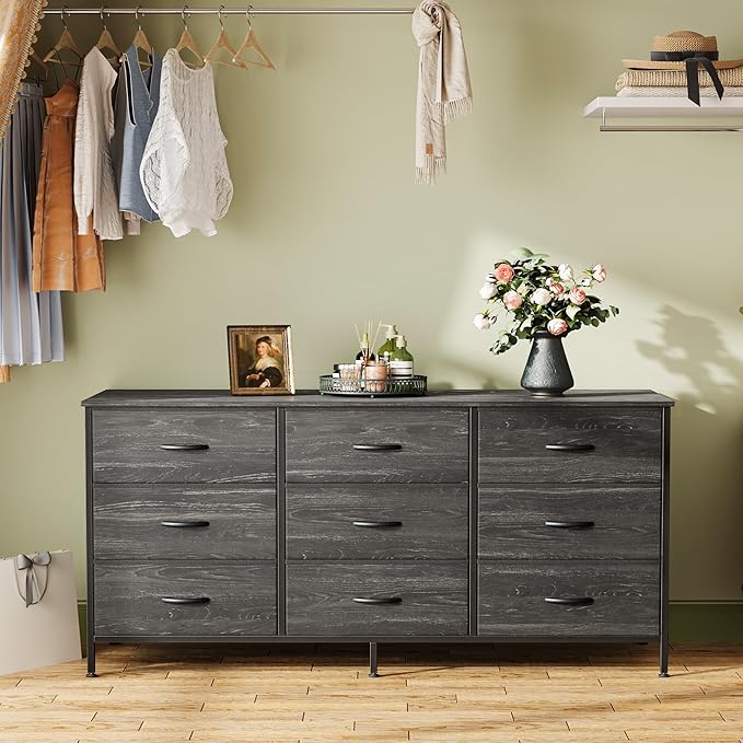 Huuger 9 Drawer Dresser, 47 Inch TV Stand - Image 6