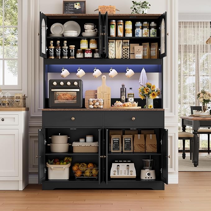 HIFIT 71" LED Kitchen Pantry Cabinet - Image 9