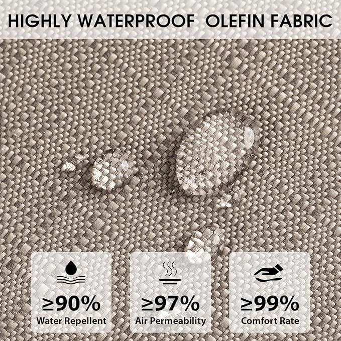 Rocking Chair Cushions with Pillow, Waterproof and Fade-Resistant Thicken - Image 3