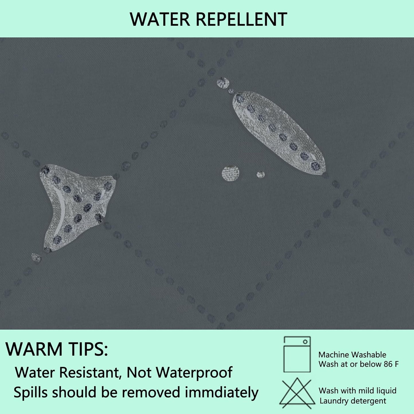 Recliner Chair Covers Reversible Sofa Cover Couch Cover for Pets Lazy Boy Furniture Protector(23''Chair,Dark Blue/Light Grey)