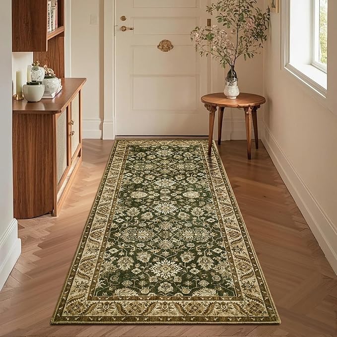 Washable Runner Rug, 2x6Ft Floral Runners - Image 5