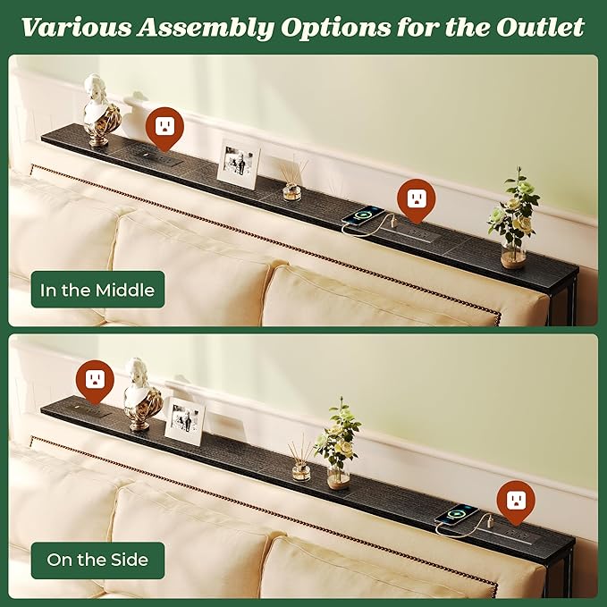 SUPERJARE 5.7 Inch Console Table - Image 5