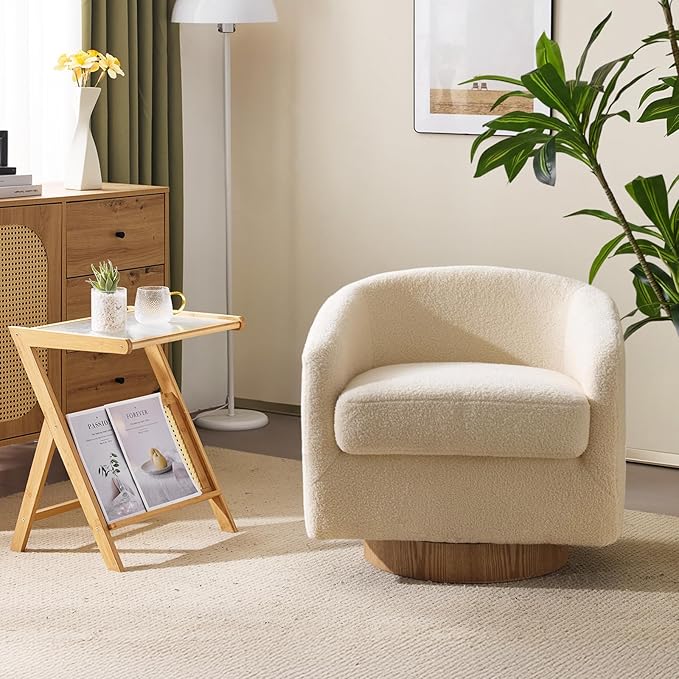 VINGLI 360°Swivel Accent Chair by VINGLI