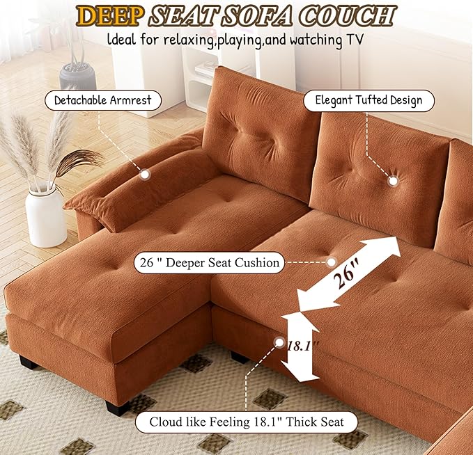 104.7" U-Shaped Sleeper Sofa - Image 7