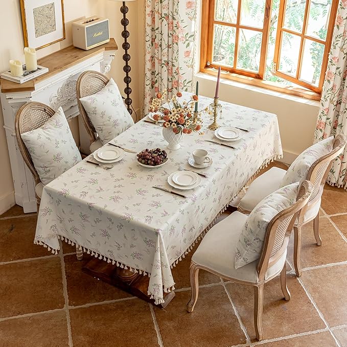 VClife Tablecloth Linen Texture Tablecloth - Image 2